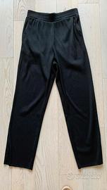 Pantalone ZARA, nero, in cotone elasticizzato Tg S