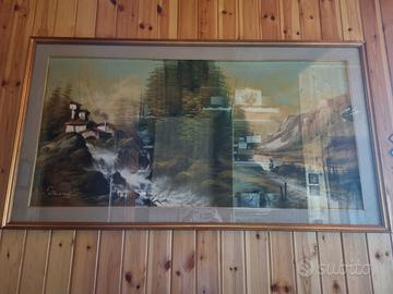 Quadro Alfonso Pietrosemoli - Paesaggio montagna 1