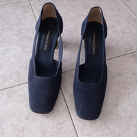 Scarpe da donna blu col tacco