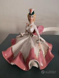 Bambola Figurina Vintage Porcellana 