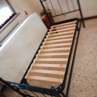 Letto singolo in ferro battuto scontato 