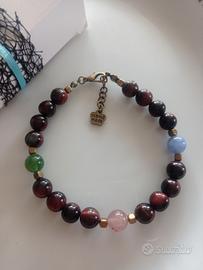 Bracciale uomo con Occhio di Tigre 