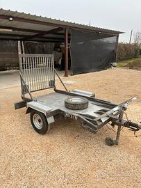 Carrello moto con rampa