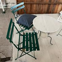 Set tavoli e sedie da bistrot in ferro