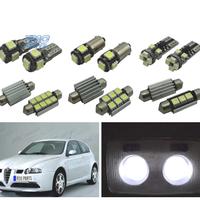KIT 9 LAMPADE LED INTERNE PER ALFA ROMEO 147 00-10