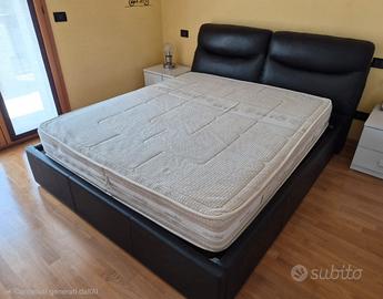 letto con contenitore matrimoniale + materasso