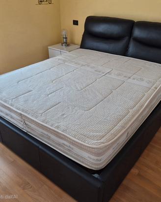 letto con contenitore matrimoniale + materasso