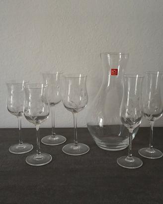 Servizio di cristallo da 12 con caraffa (35 pezzi)