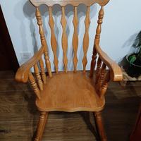 Sedia dondola vintage