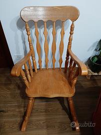 Sedia dondola vintage