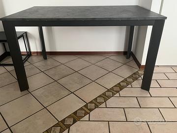 Tavolo nero moderno 140x90 cm