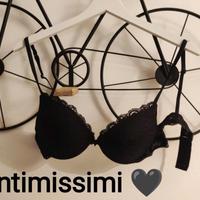 Reggiseno Nero push-up pizzo Chantilly