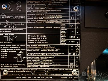 Stufa pellet tiny 9 kw