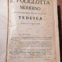 Libro d'epoca "Il poliglotta moderno" 
