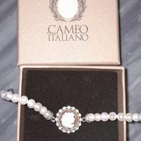 bracciale in argento con cameo 