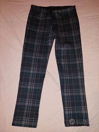 Pantalone elegante a sigaretta scozzese Nuna Lie