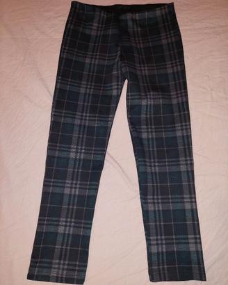 Pantalone elegante a sigaretta scozzese Nuna Lie