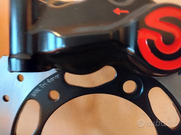 Disco maggiorato/ammortizzatore di sterzo per gts
