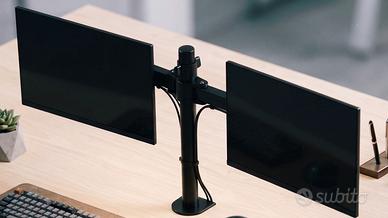 Supporto Scrivania per 2 Monitor - Braccio Doppio