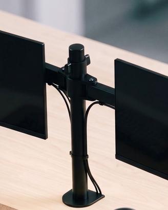 Supporto Scrivania per 2 Monitor - Braccio Doppio