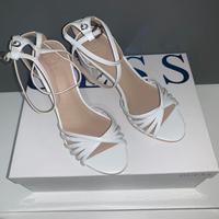 SCARPE TACCO SANDALI GUESS in pelle NUOVO N.36 37