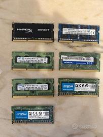 LOTTO RAM 22GB DDR3 SODIMM - 7 pezzi