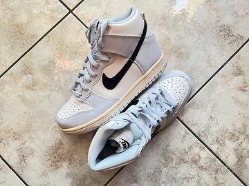 Nike Dunk High Aluminum Grey GS - Nuove