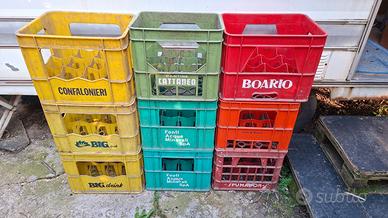 Cassette in plastica portabottiglie