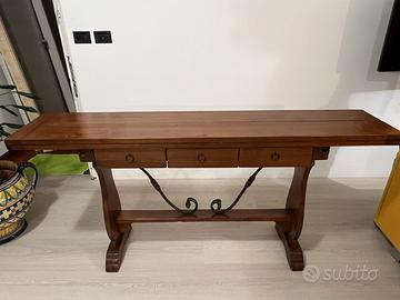 Consolle apribile in legno