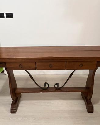Consolle apribile in legno