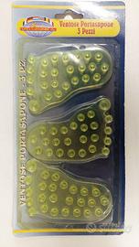 ventose portasapone 1 confezione da 3 pezzi nuovo