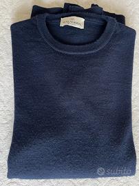 Maglione blu Malagrida Lana