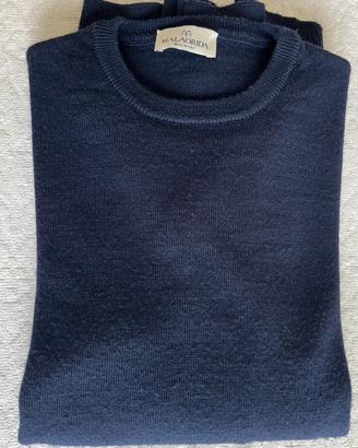 Maglione blu Malagrida Lana