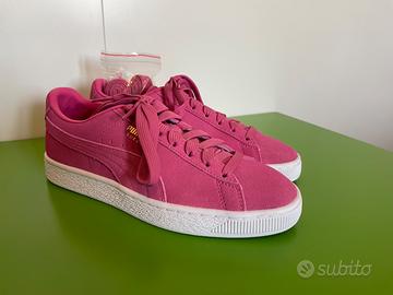 Scarpe donna fucsia vellutino, NUOVE senza scatola