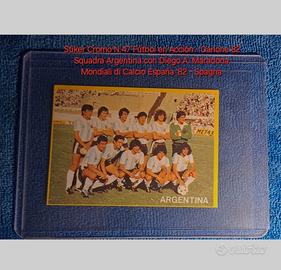 Stiker Cromo N.47 - Danone 82- con Maradona