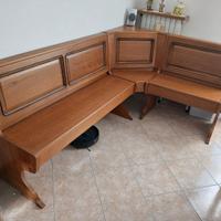 Panca e tavolo modello Gorizia in rovere