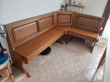 Panca e tavolo modello Gorizia in rovere