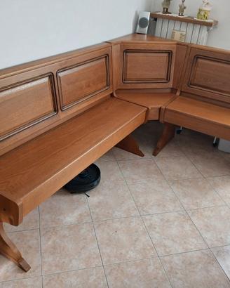 Panca e tavolo modello Gorizia in rovere