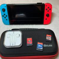 Nintendo Switch + 3 giochi + custodia – gioca ora
