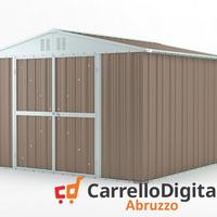 Box struttura lamiera Acciaio 327x307 tortora