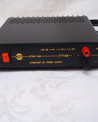 ALIMENTATORE ZETAGI FT 146 5A 13.8 Vcc regolabile