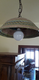 Coppia lampadari in ceramica di Santo Stefano di C