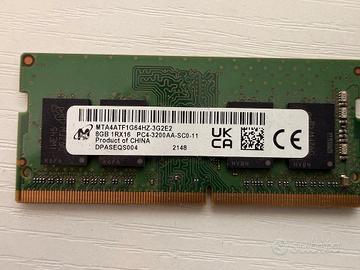 RAM Micron 8GB DDR4 3200 SODIMM
