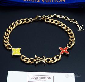 Bracciale Louis Vuitton in smalto arancione