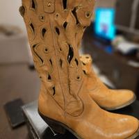 Stivali estivi beige oro