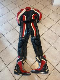 Tuta completa vera pelle