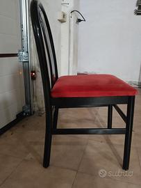 Set di 6 sedie in legno