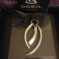 Collana con ciondolo acciaio lucido/opaco Breil