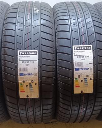 4 GOMME 225 55 18 FIRESTONE NUOVE RIFE9