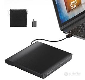 ORIGBELIE Masterizzatore DVD Esterno, USB 3.0 Type